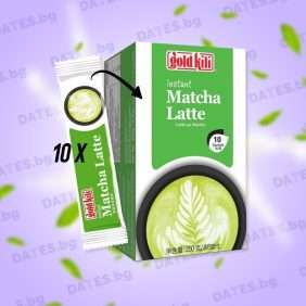Matcha latte gold kili 3in1 матча лате зелен чай сашет 10 бр pack