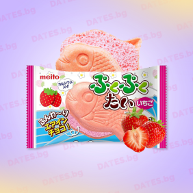 Meito pukupuku chocolate waffle tayaki fish японска рибка таяки сладка шоколад ягода strawberry