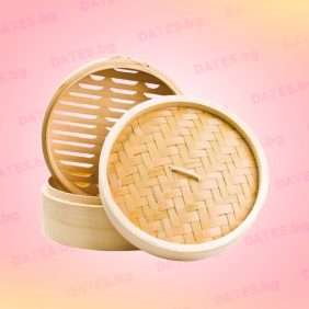 Bamboo steamer shop бамбуков уред за приготвяне на пара стиймър 20 см от три части