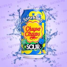 Chupa chups drink korean cream soda напитка корейска чупа чупс крем сода blueberry sour