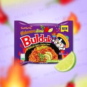 Рамен нудъл корейски buldak hot chicken ramen samyang habanero lime