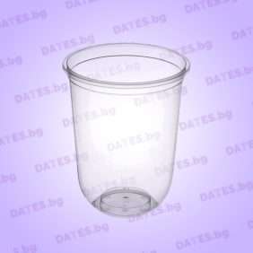 Bubble tea popping boba pearls tapioca cup u shape чаша чашка за бъбъл тий