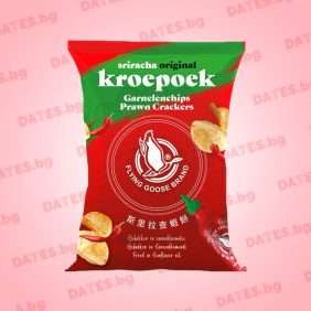 Sriracha prawn shrimp snacks chips flying goose скариден снакс чипс срирача шрирача