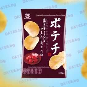 Koikeya potato chips japanese premium картофен чипс японски премиум кисели сливи мариновани сладки pickled plums