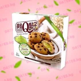 Мочи бисквити матча шоколад mochi pie cookies q brand matcha chocolate