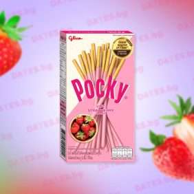 Pocky strawberry japan японски солети сладки поки ягода пръчици крем