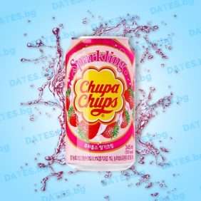 Chupa chups drink korean cream soda напитка корейска чупа чупс крем сода ягода