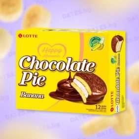 Chocopie lotte чокопай тий бисквитки banana банан