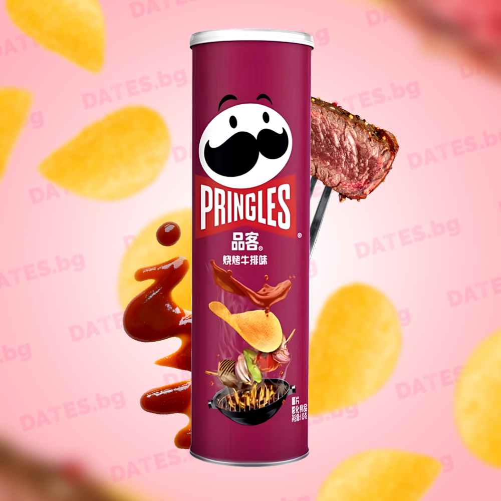 Pringles BBQ Steak чипс, 110г